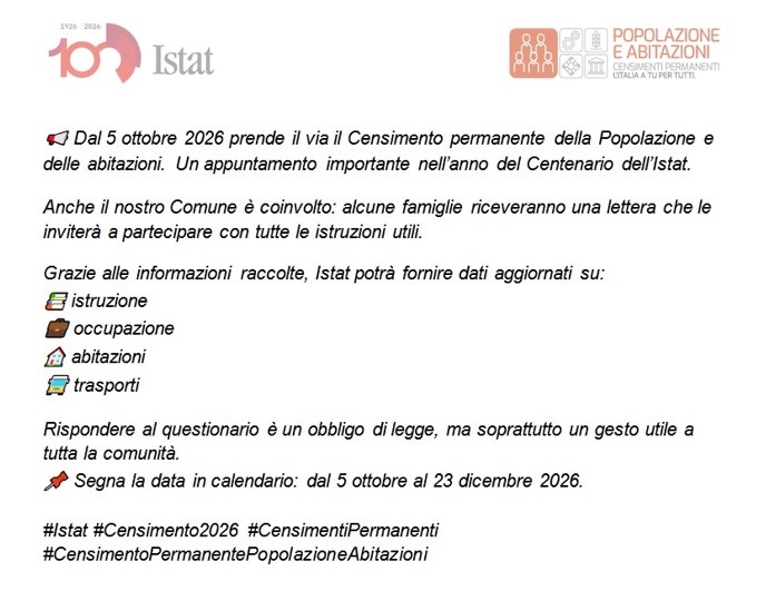 avviso da pubblicare